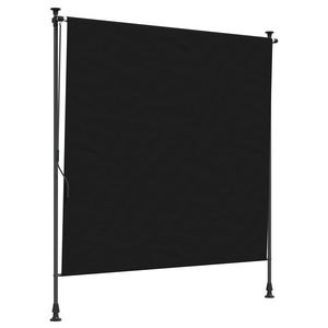 vidaXL Jaluzea Rulou de Exterior Negru 120 x 270 cm imagine