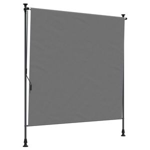 vidaXL Jaluzea Rulou de Exterior Gri deschis 100 x 270 cm imagine