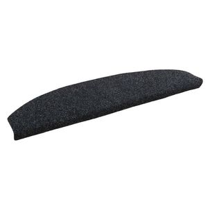 vidaXL Mochete autocolante pentru scară Semicircular 15 pcs Negru imagine