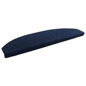vidaXL Mochete autocolante pentru scară Semicircular 15 pcs Bleumarin imagine