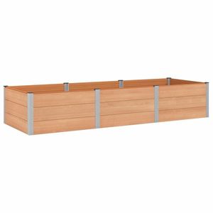 vidaXL Strat înălțat de grădină Maro 300 x 100 x 54 cm alu. imagine