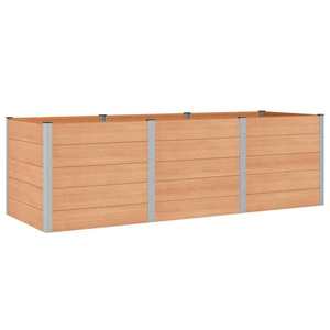 vidaXL Strat înălțat de grădină Maro 300 x 100 x 91 cm alu. imagine