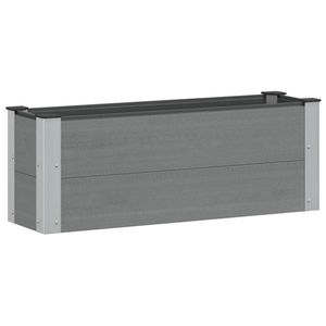 vidaXL Strat înălțat de grădină Gri 100 x 30 x 36 cm alu. imagine