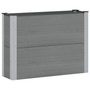 vidaXL Strat înălțat de grădină Gri 100 x 30 x 72 cm alu. imagine