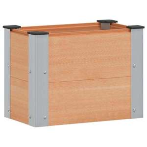 vidaXL Strat înălțat de grădină Maro 50 x 30 x 36 cm alu. imagine