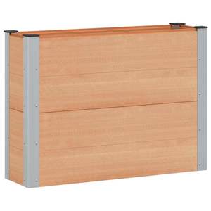 vidaXL Strat înălțat de grădină Maro 100 x 30 x 72 cm alu. imagine