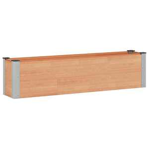 vidaXL Strat înălțat de grădină Maro 150 x 30 x 36 cm alu. imagine