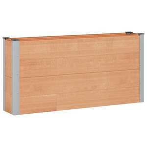 vidaXL Strat înălțat de grădină Maro 150 x 30 x 72 cm alu. imagine