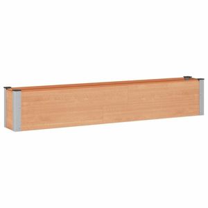 vidaXL Strat înălțat de grădină Maro 200 x 30 x 36 cm alu. imagine