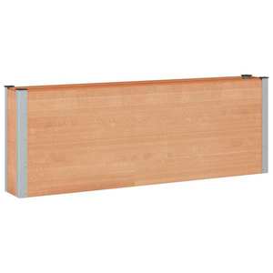 vidaXL Strat înălțat de grădină Maro 200 x 30 x 72 cm WPC și Aluminiu imagine
