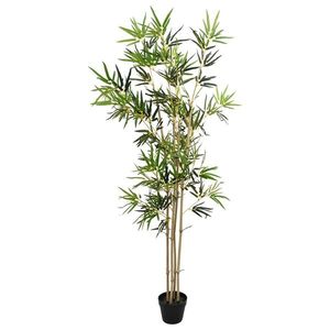 vidaXL Copac Bambus Artificial Verde 75, 5 x 18 x 175 cm imagine