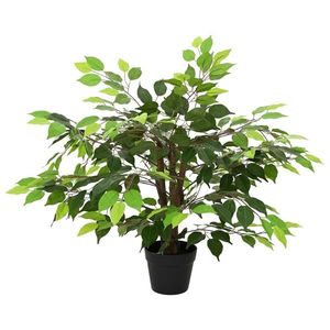 vidaXL Plantă artificială de Ficus Verde 73 x 16 x 60 cm imagine