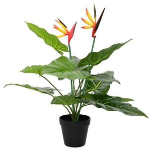 vidaXL Plantă Artificială Strelitzia Verde 65 x 13 x 55 cm imagine
