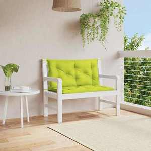 vidaXL Pernă bancă grădină, verde aprins 100x(50+50)x7cm textil oxford imagine