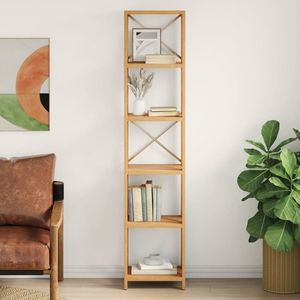 vidaXL Raft cu 6 niveluri, 40x30x181 cm, lemn masiv de stejar imagine
