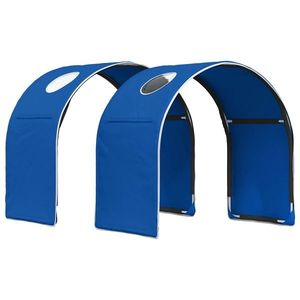 vidaXL Tunel pentru Pat 2 pcs albastru 211 x 52, 5 x 2 cm Poliester imagine