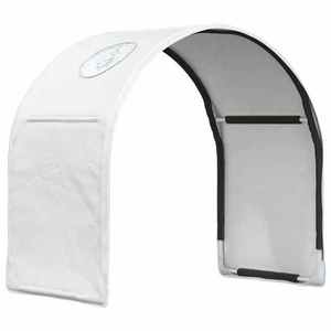 vidaXL Tunel pentru Pat 2 pcs Alb 211 x 52, 5 x 2 cm Poliester imagine