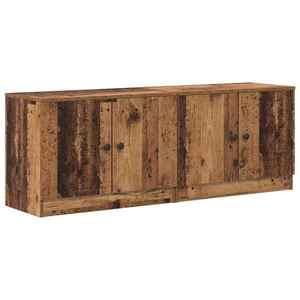 vidaXL Dulap de pat 2 pcs Lemn vechi 66 x 35 x 48 cm Lemn prelucrat imagine