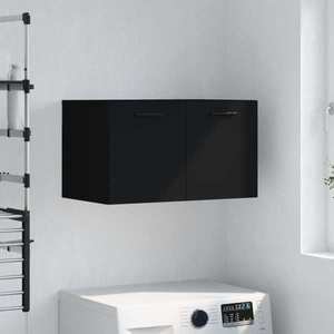 vidaXL Dulap de perete, negru, 60x36, 5x35 cm, lemn prelucrat imagine