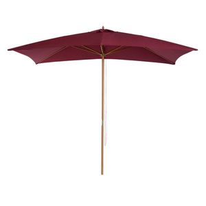 Umbrela din lemn Outsunny, bordo 2x3m | Aosom Romania imagine