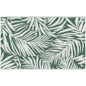 Outsunny Covor de Exterior pentru Balcon și Terasă, Rezistent la Raze UV, 152x243 cm, Verde și Alb | Aosom Romania imagine