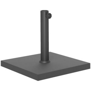 Outsunny Bază Pătrată pentru Umbrelă de Soare, Potrivită pentru Stâlpi de 38 mm sau 48 mm, 44x44x30 cm, Negru | Aosom Romania imagine