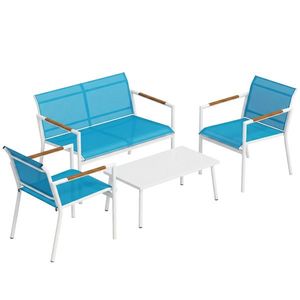 Outsunny canapele terasă relax metal | Aosom Romania imagine