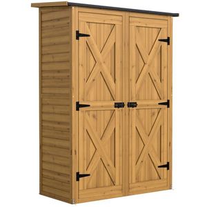 Outsunny căsuță dulap cămară dulapior magazie box | Aosom Romania imagine