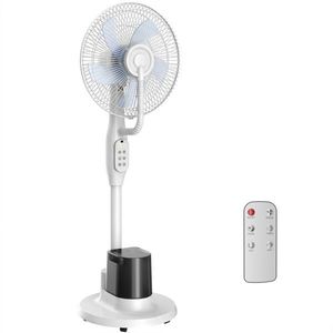 HOMCOM Ventilator stativ cu ceață pulverizată, oscilație 70° Oszillation, 3 viteze, 3 moduri, rezervor de 3, 5L, Alb | Aosom Romania imagine