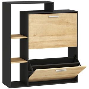 HOMCOM dulap slim pantofi, dulap economisire spațiu, pantofar slim, dulap rabatabil pantofi, pantofar economisire spațiu | Aosom Romania imagine