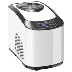 HOMCOM mașină de înghețată autorefrigerantă pentru deserturi perfecte | Aosom Romania imagine