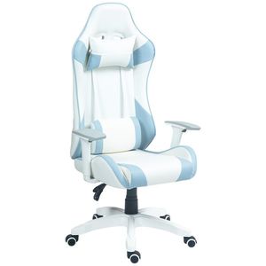 HOMCOM Scaun Gaming pentru computer din piele artificială | Aosom Romania imagine