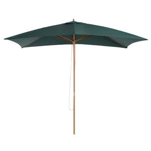 Outsunny Umbrelă din Lemn pentru Grădină, Verde, 2X3M, Design Elegant, Rezistentă la Intemperii | Aosom Romania imagine