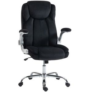 HOMCOM Scaun de birou ergonomic cu spătar înalt brațe rabatabile șezut cu arcuri înălțime reglabilă Negru | Aosom Romania imagine