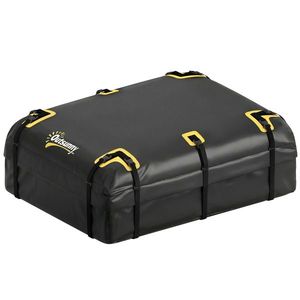 Outsunny Cutie de acoperiș auto 594, 3 L pliabilă impermeabilă suport bagaje cu saltea antiderapantă 10 curele grele 6 cârlige pentru ușă | Aosom Romania imagine