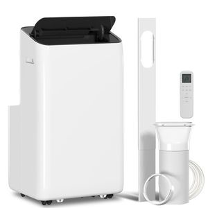 HOMCOM Aparat de aer condiționat portabil 12.000 BTU cu tehnologie Inverter, aparat 6-în-1 cu funcție de oscilație automată 60°, timer 24 de ore, telecomandă | Aosom Romania imagine