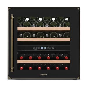 Klarstein Răcitor de vin Vinsider Victoria 36, 36 sticle, tactil, protecție UV, LED, silențios, 3 rafturi imagine