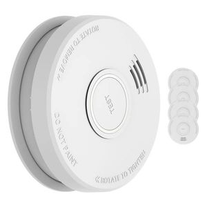 SHD by oneConcept DOF19, Detector de fum, plastic, semnal de alarmă: 85 dB, 9 V, funcționare pe baterii imagine