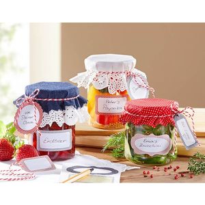 Set decorativ pentru borcane, set de 13 buc imagine
