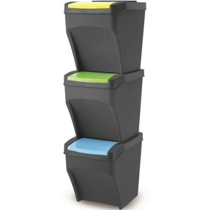 Set coșuri de gunoi sortat Recykle BIN 3x 25 l imagine