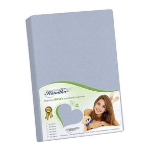 Cearșaf pentru saltea înaltă Bellatex jersey Kamilka gri, gri, 180 x 200 cm imagine