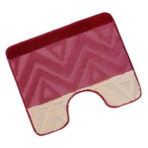 Bellatex Covora de baie Bany cu decupaj Chevronburgundy, 60 x 50 cm imagine