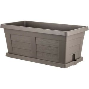 Jardinieră de grădină cu volum mare Bama Legnocappuccino, 80 x 40 x 35 cm, maro, 80 cm imagine