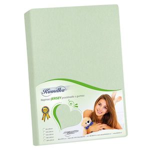 Bellatex Jersey cearșaf salvie, verde, 140 x 200 cm imagine