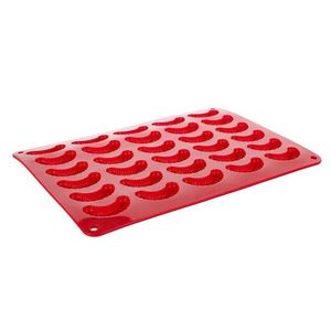 Formă de cornuleţe Banquet Culinaria Red, din silicon 35 x 25 x 1, 3 cm imagine
