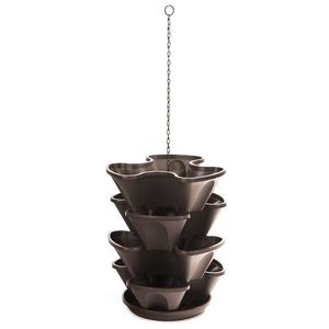 Cascadă suspendată, 4 piese, maro, maro, 43 cm imagine