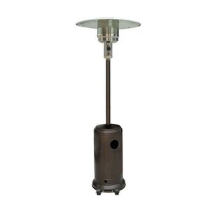 Încălzitor de terasă pe gaz cu regulator și husă de protecție, bronz imagine
