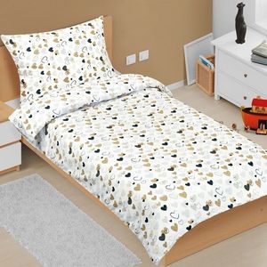 Lenjerie de pat din bumbac Bellatex Junior Heart, 140 x 200 cm, 70 x 90 cm imagine