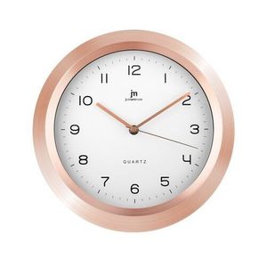 Ceas de perete cu design Lowell 14969R, diametru29, 5 cm, roz imagine