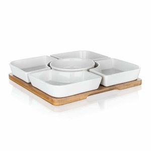 Set boluri de servit BanquetBRILLANTE Bamboo, 20 x 20 cm imagine